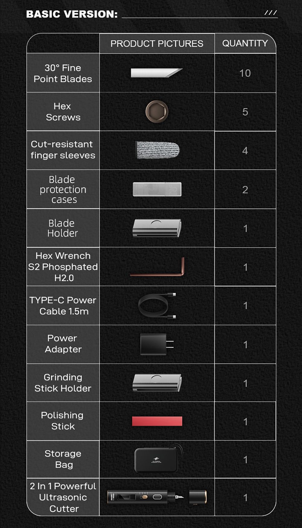 Jakemy JM-Y10 2-in-1 Ultrasonic Cutter & Polisher, 35W 40kHz, OLED Display, for DIY/Medical/Industrial, Model Prototyping & Deburring