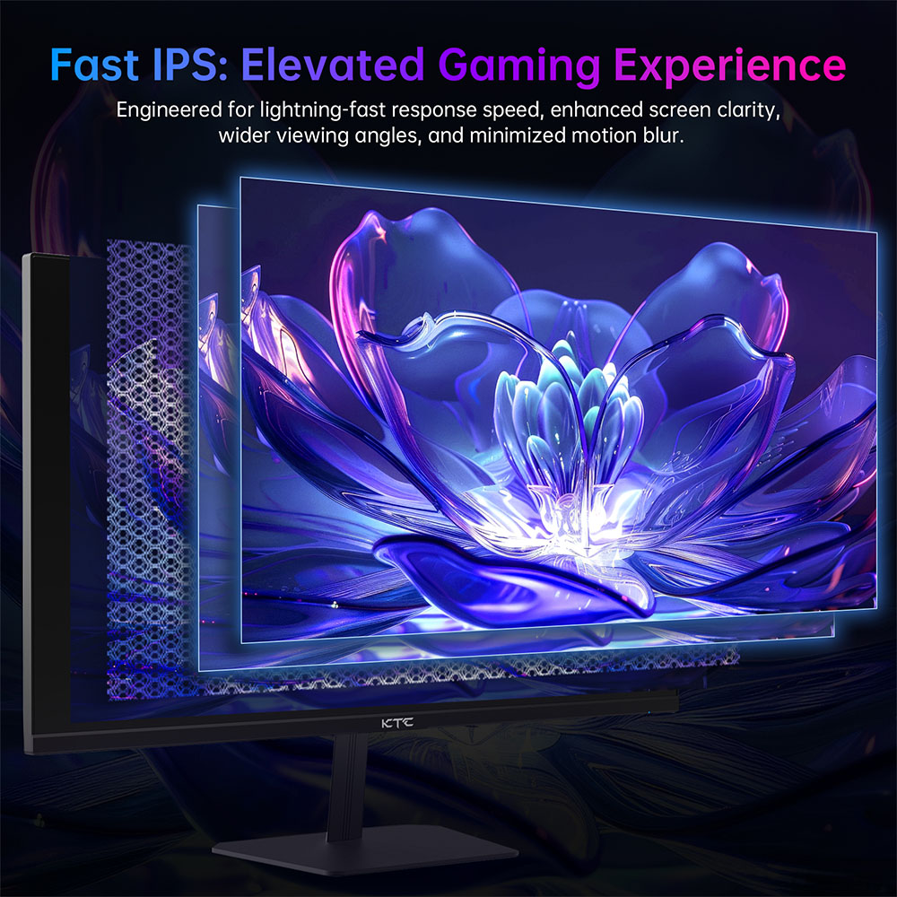 Refurbished KTC H24F8 23.8 inch FHD 190Hz Gaming Monitor with Fast IPS Panel and HDR10 Support