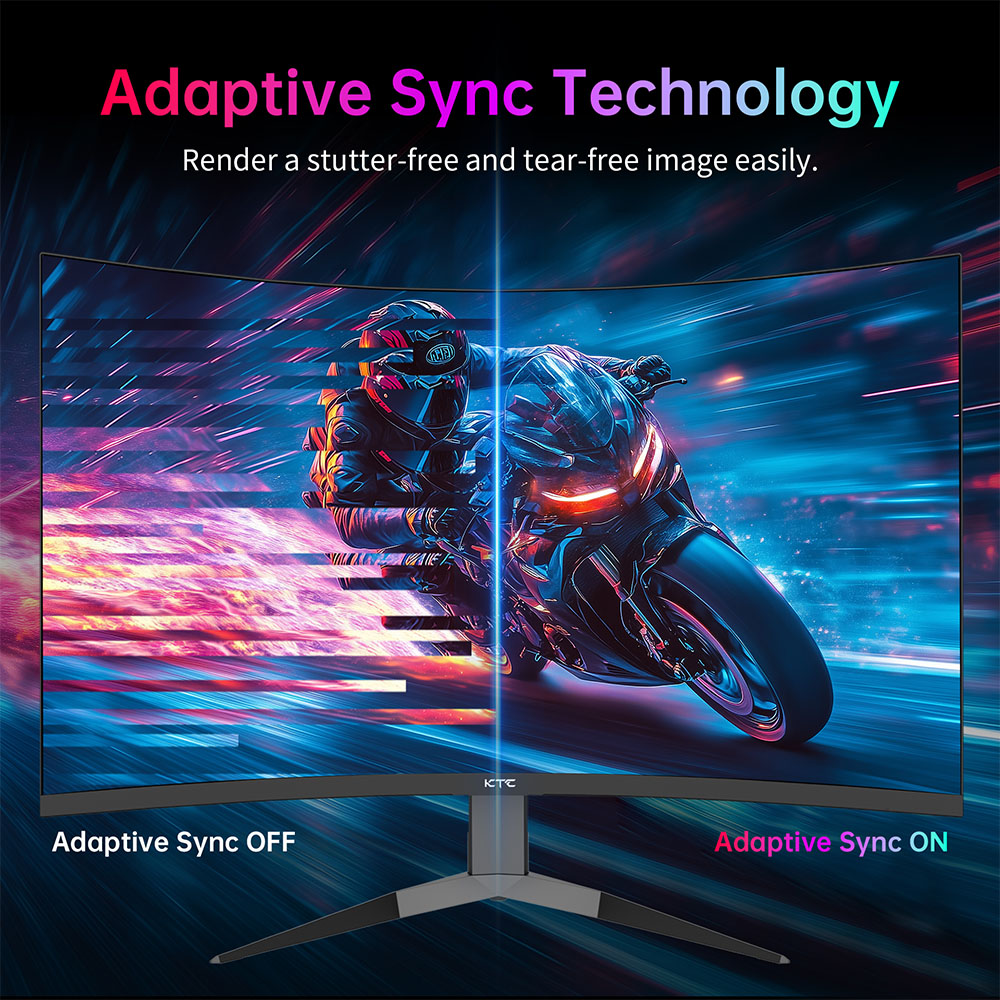 Refurbished KTC H27S25E 27 inch QHD 240Hz Gaming Monitor with 2K QHD High Resolution and 1000R Curvature