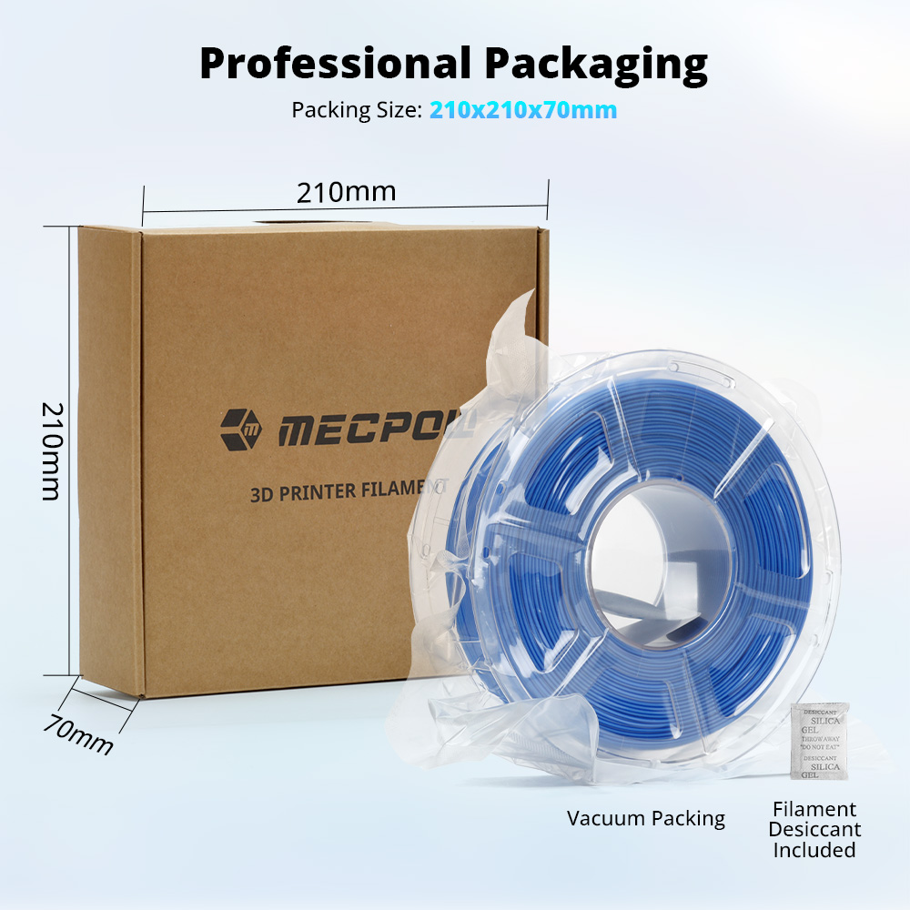 Mecpow Filament PLA Haute Vitesse, 1kg - Jaune