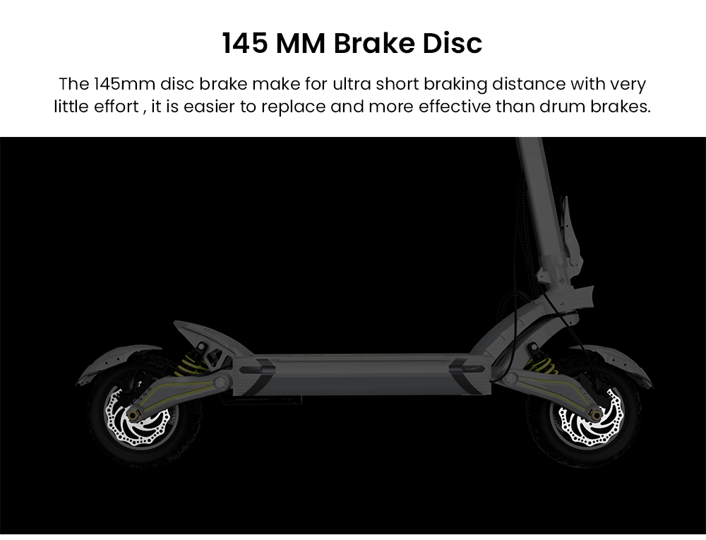 Mukuta 10 Plus Electric Scooter, 1400W*2 Motor, 60V 20.8Ah Battery, 10 inch Tires, 46mph Max Speed, 62 miles Range, Dual Hydraulic Brakes, Quadruple Spring Suspension, LCD Display
