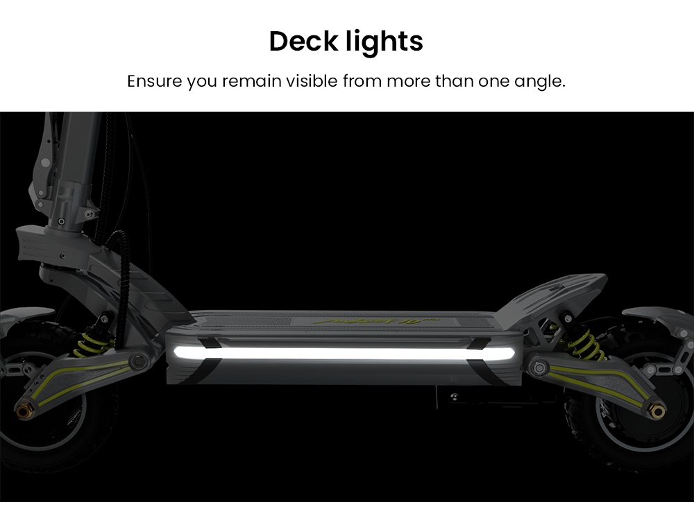Mukuta 10 Plus Electric Scooter, 1400W*2 Motor, 60V 20.8Ah Battery, 10 inch Tires, 46mph Max Speed, 62 miles Range, Dual Hydraulic Brakes, Quadruple Spring Suspension, LCD Display