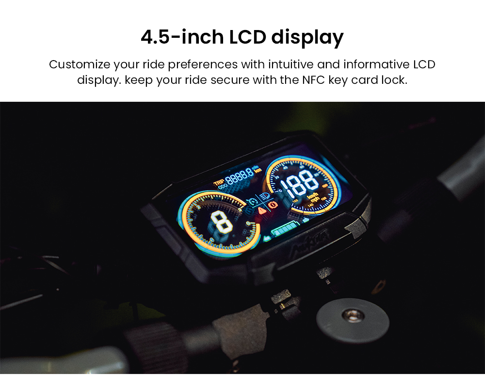 Mukuta 10 Plus Electric Scooter, 1400W*2 Motor, 60V 20.8Ah Battery, 10 inch Tires, 46mph Max Speed, 62 miles Range, Dual Hydraulic Brakes, Quadruple Spring Suspension, LCD Display