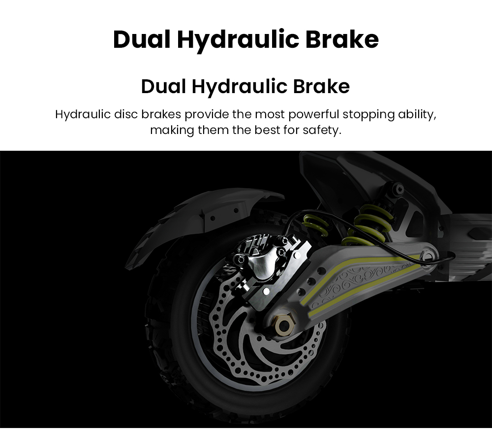 Mukuta 10 Plus Electric Scooter, 1400W*2 Motor, 60V 25.6Ah Battery, 10 inch Tires, 46mph Max Speed, 74 miles Range, Dual Hydraulic Brakes, Quadruple Spring Suspension, LCD Display