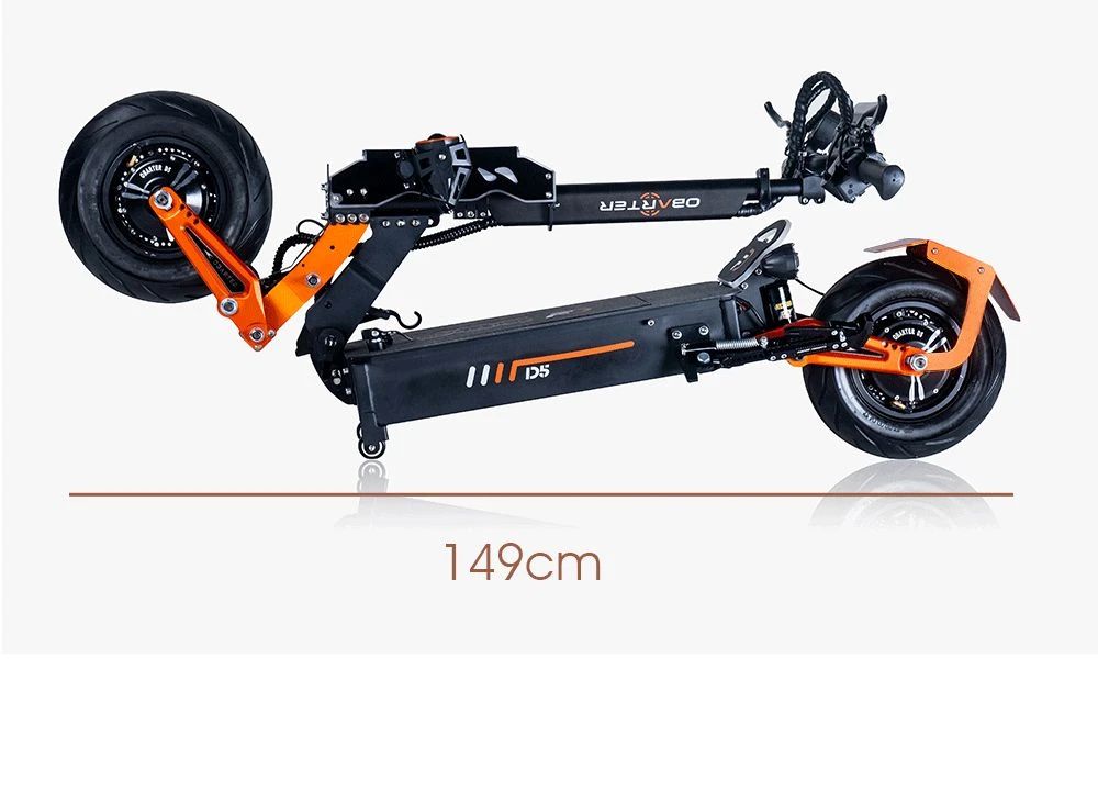 Refurbished OBARTER D5 Electric Scooter 12 inch Vacuum Tire 2*2500W Motor Removable 35Ah Battery for 60-120km Super Range