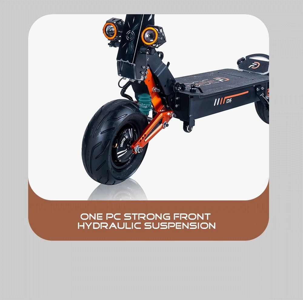 Refurbished OBARTER D5 Electric Scooter 12 inch Vacuum Tire 2*2500W Motor Removable 35Ah Battery for 60-120km Super Range