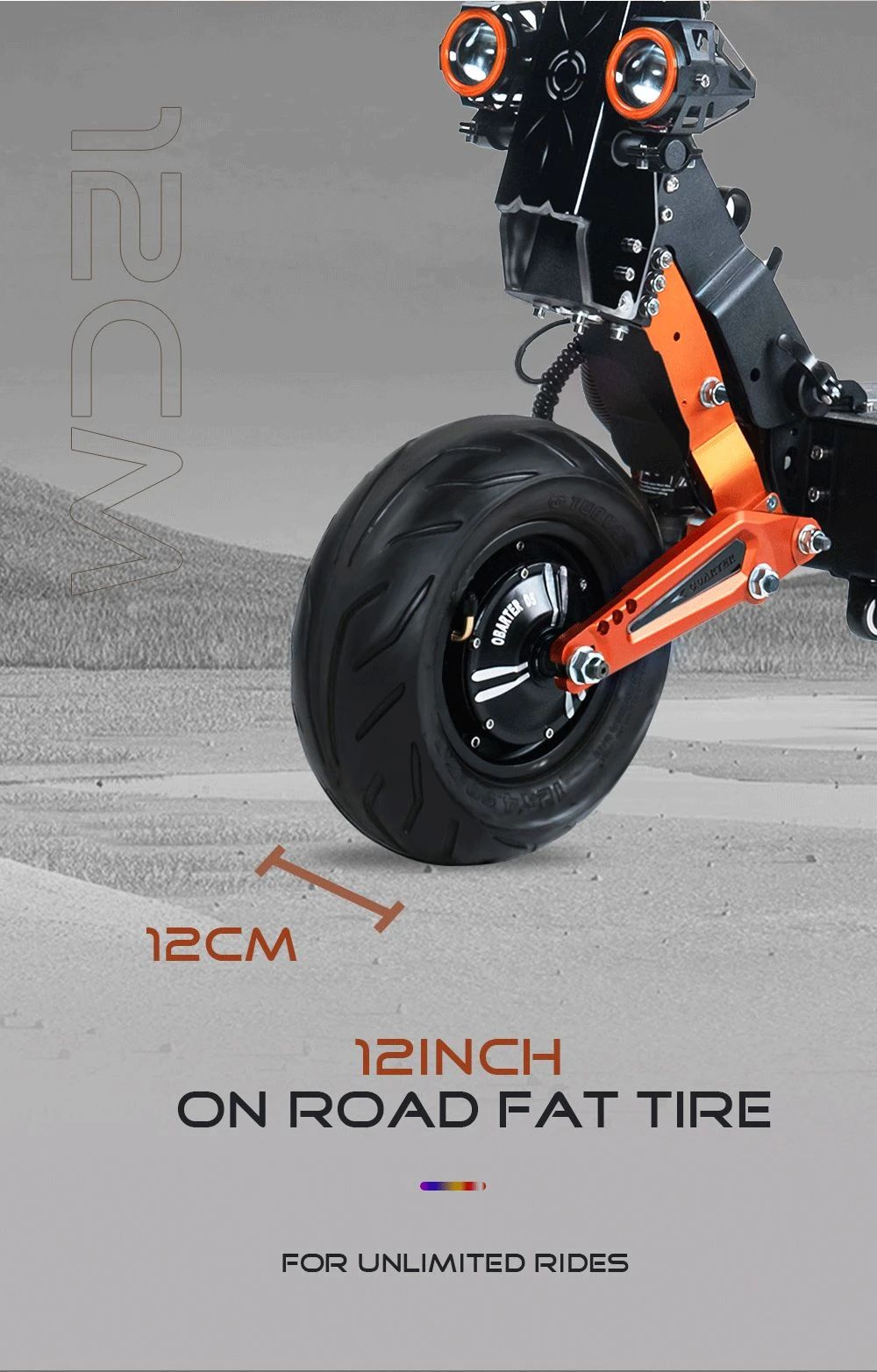 Refurbished OBARTER D5 Electric Scooter 12 inch Vacuum Tire 2*2500W Motor Removable 35Ah Battery for 60-120km Super Range