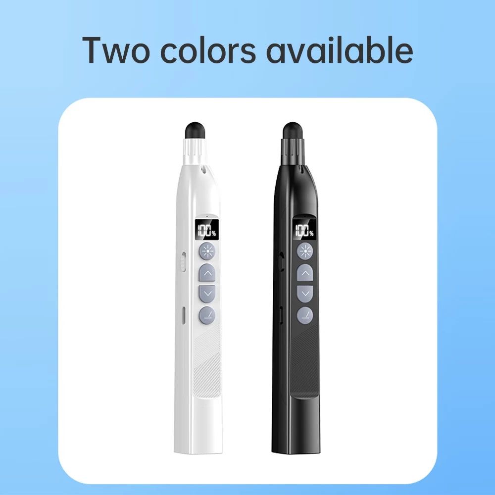 S18Pro Wireless Laser Pointer with Telescopic Stick, Black