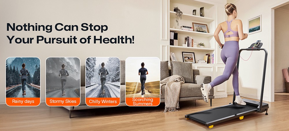 SYSURO S1L MIX Walking Pad Laufband, 2,5 PS Motor, 0,6-6,2 MPH Geschwindigkeit, HIIT-Modus, 9 % Steigung, 5-lagiges Laufband, <45 dB leise, faltbar