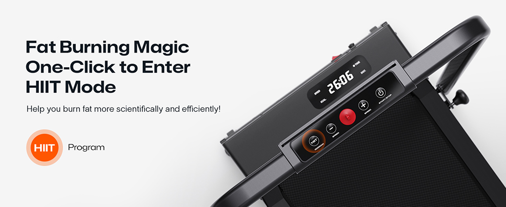 SYSURO S1L MIX Walking Pad Laufband, 2,5 PS Motor, 0,6-6,2 MPH Geschwindigkeit, HIIT-Modus, 9 % Steigung, 5-lagiges Laufband, <45 dB leise, faltbar