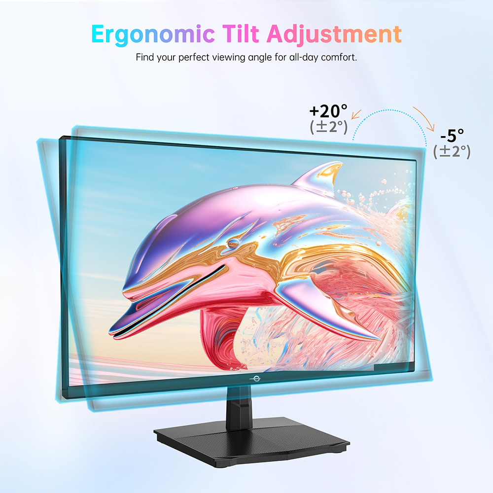 Refurbished TITAN ARMY P2418C Office Monitor, 23.8 inch 1920*1080 16:9 CSOT IPS Screen, 144Hz Refresh Rate, 1500:1 Contrast Ratio, 178° Viewing Angle, HDR400, 6 Scenario Modes, Low Blue Light & Flicker-free, Supports VESA Mount