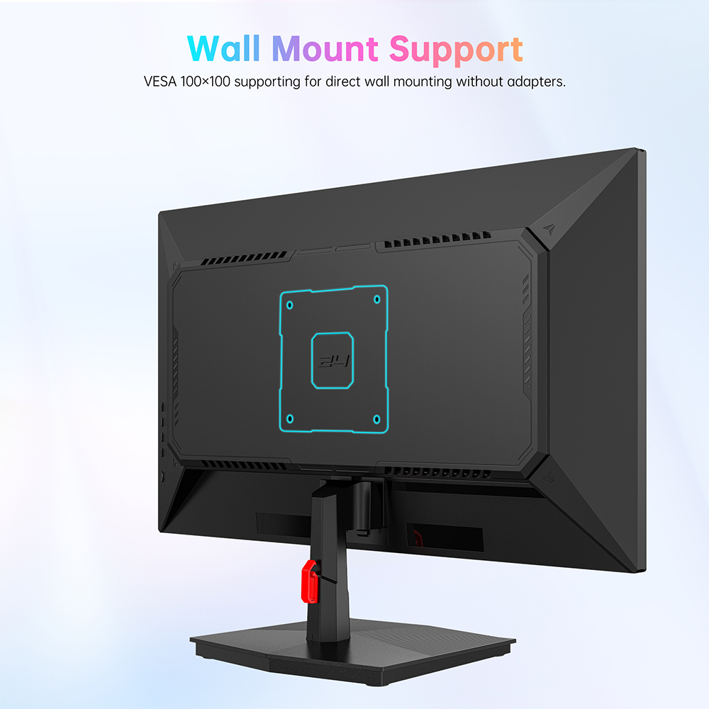 Refurbished TITAN ARMY P2418C Office Monitor, 23.8 inch 1920*1080 16:9 CSOT IPS Screen, 144Hz Refresh Rate, 1500:1 Contrast Ratio, 178° Viewing Angle, HDR400, 6 Scenario Modes, Low Blue Light & Flicker-free, Supports VESA Mount