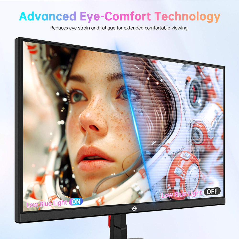 Refurbished TITAN ARMY P2418C Office Monitor, 23.8 inch 1920*1080 16:9 CSOT IPS Screen, 144Hz Refresh Rate, 1500:1 Contrast Ratio, 178° Viewing Angle, HDR400, 6 Scenario Modes, Low Blue Light & Flicker-free, Supports VESA Mount