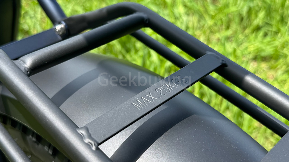 Touroll S2 Elektrofahrrad, 650 W max. Leistung, 48 V 15 Ah Akku, 20 x 4,0 Zoll Reifen, 25 km/h Max. Geschwindigkeit, 150 km max. Reichweite, mechanische Scheibenbremse & E-Bremse, mechanischer Stoßdämpfer, Shimano 7-Gang-Getriebe