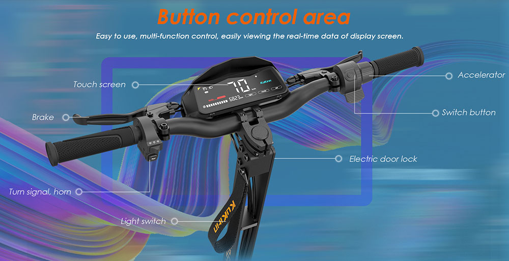 KuKirin G4 Electric Scooter, 2*1000W Motor, 60V 20Ah Battery, 11 inch Tires, 70km/h Max Speed, 75km Range, Front & Rear Disc Brakes, Four-arm Shock Absorber