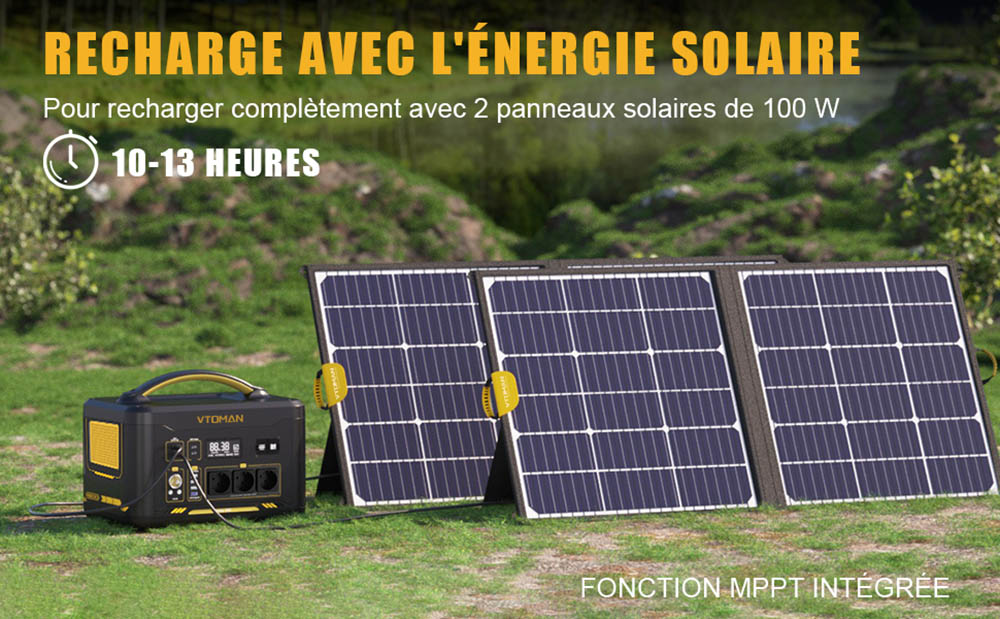 VTOMAN Jump 2200 Station d'Énergie, 1548Wh LiFePO4, 2200W AC, Extensible à 3096Wh