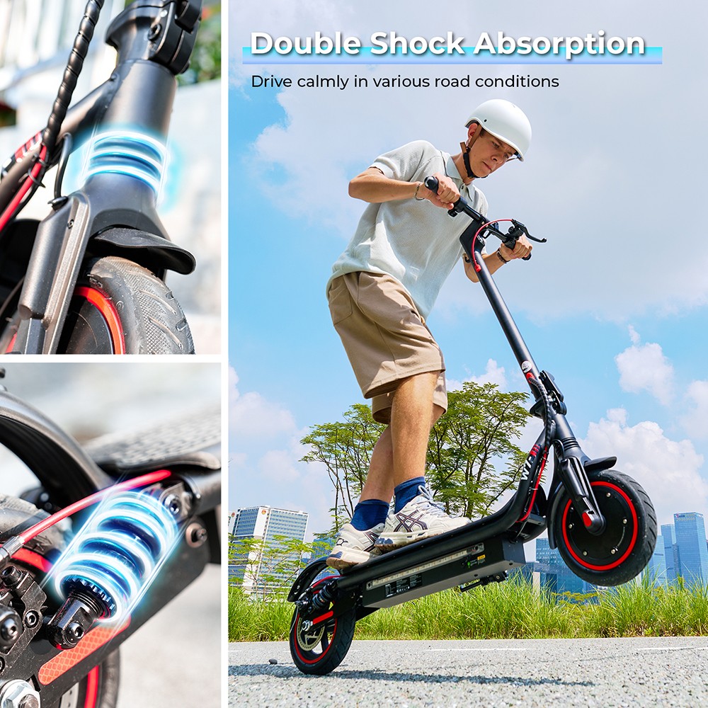 Refurbished iScooter W7 Electric Scooter, 350W Motor, 42V 7.8AH Battery, 8.5-inch Tire, 35km/h Max Speed, 30km Range, Disc Brake, Dual Shock Absorption, APP Control