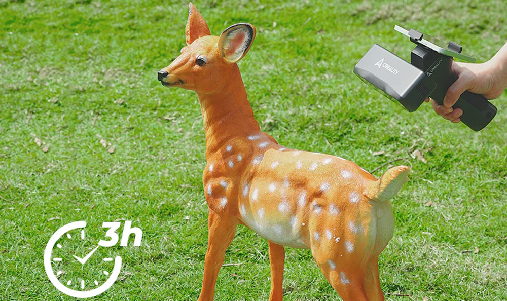 Creality CR Scan Otter Lite 3D-Scanner, 0,05 mm Genauigkeit, Objekte von 20 bis 2.000 mm, 24-Bit-Farbscans, Gesicht und Körper