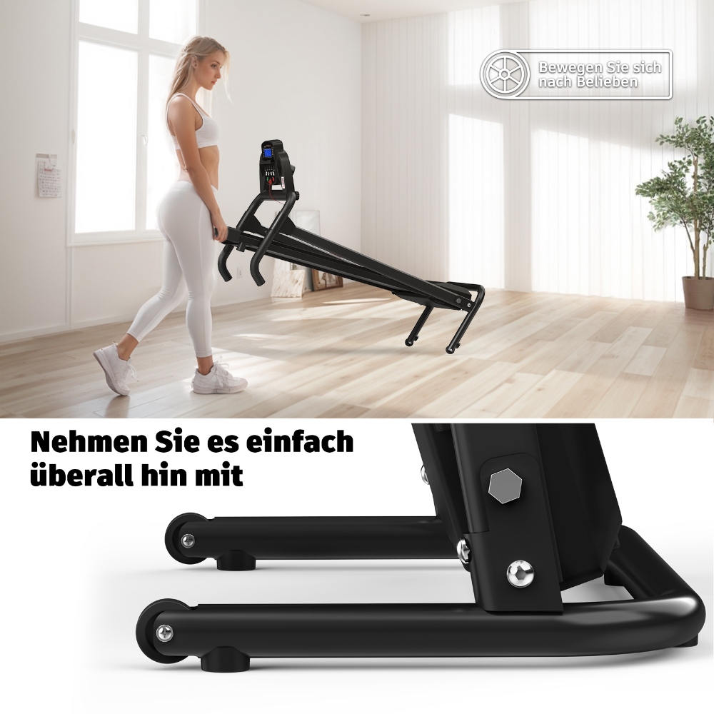 Q30-5 Faltbares Laufband, 2,5-PS-Motor, Smart-App, 3 Modi und LED-Anzeige