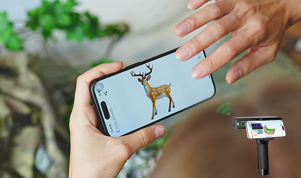 Creality CR Scan Otter Lite 3D-Scanner, 0,05 mm Genauigkeit, Objekte von 20 bis 2.000 mm, 24-Bit-Farbscans, Gesicht und Körper