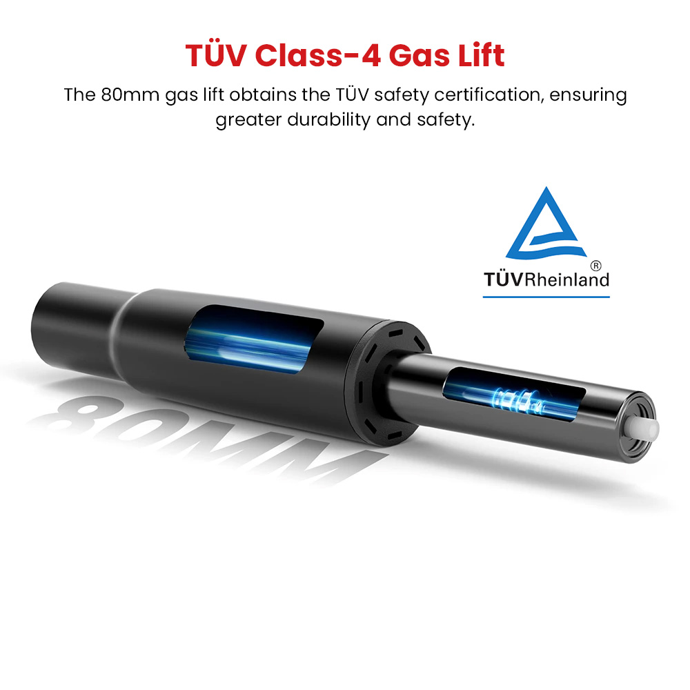 ACGAM CG-5245M Ergonomischer Gaming-Bürostuhl (2025 NEU), Computerstuhl mit Fußstütze, 3D-verstellbarer Armlehne, verstellbarer Lordosenstütze und Kopfstütze, Sitztiefe verstellbar, Tragkraft bis zu 300 lbs