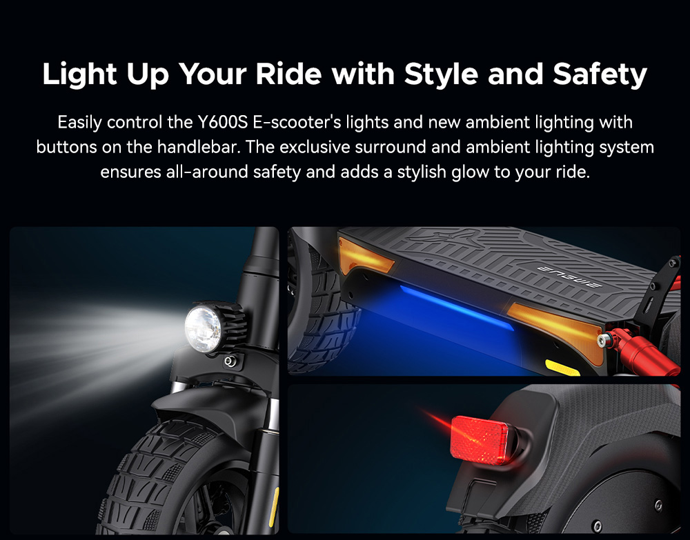ENGWE Y600S Electric Scooter, 500W Motor, 48V 18Ah Battery, 10 inch Tires, 25km/h Max Speed, 70km Range, Mechanical Disc Brake