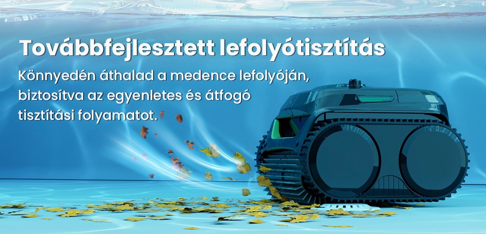 WYBOT C2 vezeték nélküli medence robotporszívó, fal- és vízvonaltisztítás, kettős tisztítású szűrés, akár 236,5 négyzetméteres földbe süllyesztett medencékhez, fekete-zöld
