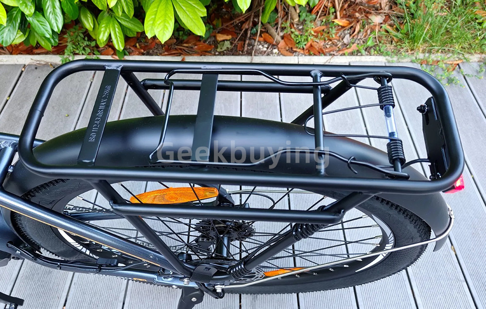 Touroll MA2 Electric Bike, 250W Mid-Drive Motor, 36V 13Ah Battery, 27.5” Tires, 25km/h Max Speed, 100km Max Range, Hydraulic Disc Brake, Suspension Fork with Lockout, Shimano 7-speed - Brown