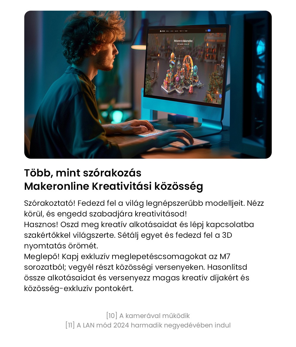 ANYCUBIC KOBRA 3 COMBO 3D nyomtató, ACE Pro-val, Max. 600 mm/s sebesség, Kettős PTC fűtőrendszer, Intelligens többszínű nyomtatás, Automatikus szintezés, Fúvóka eltömődés-észlelés, Bővíthető méret 250x250x260mm