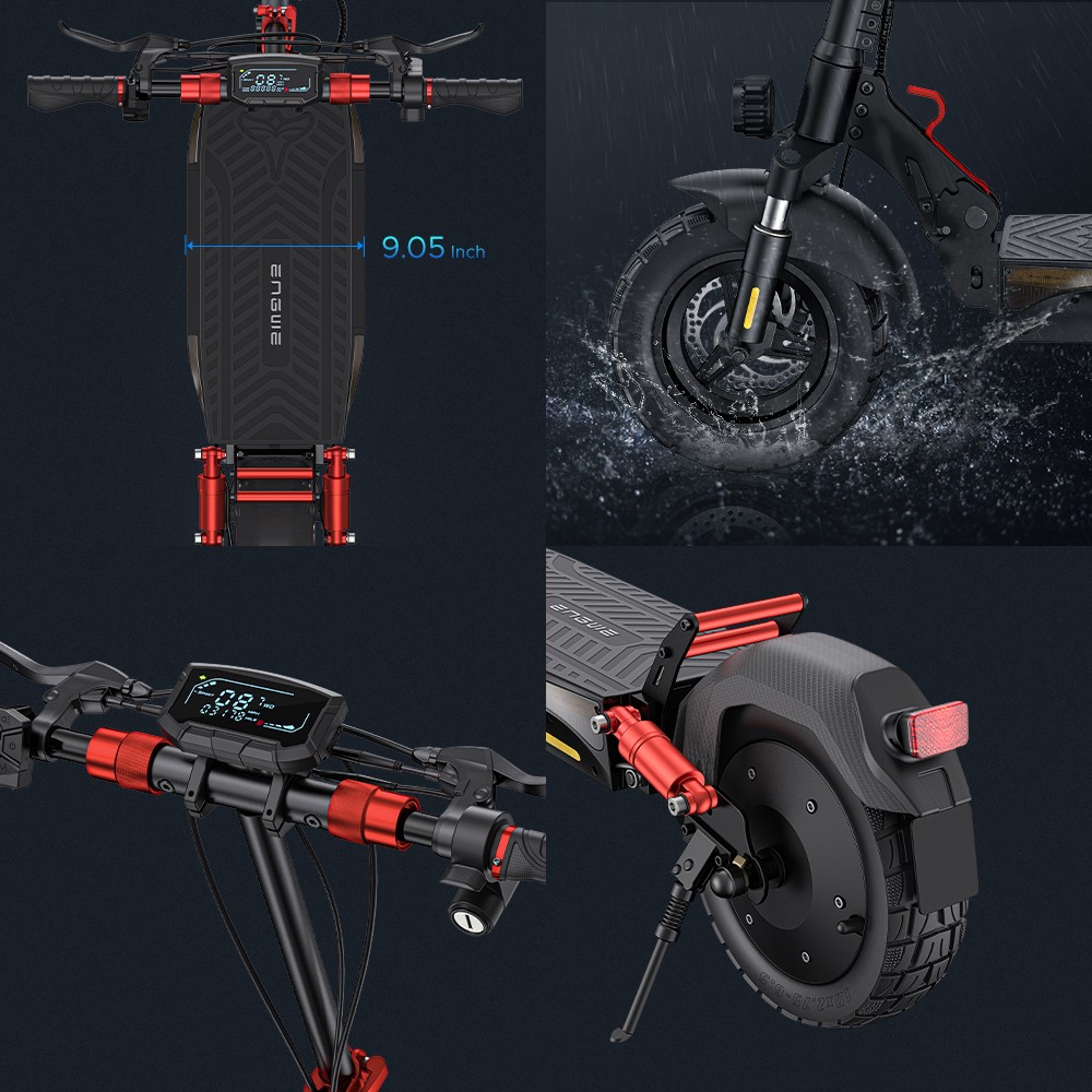 ENGWE Y600S Trottinette électrique, moteur 500 W, batterie 48 V 18 Ah, pneus 10 pouces, vitesse maximale 25 km/h, autonomie 70 km, frein à disque mécanique