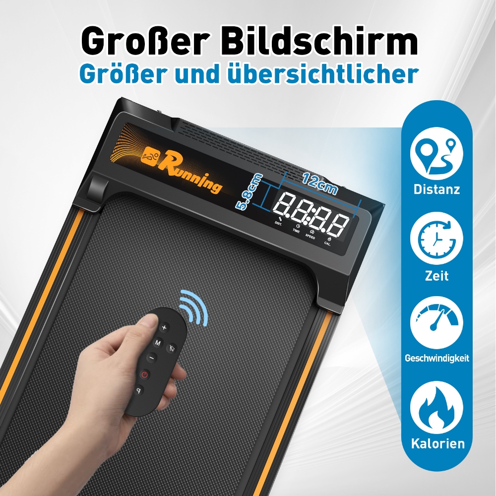 Q29-3 Untertisch-Laufband mit 2,5-PS-Motor, 3 Modi, Steigung und großer Lauffläche