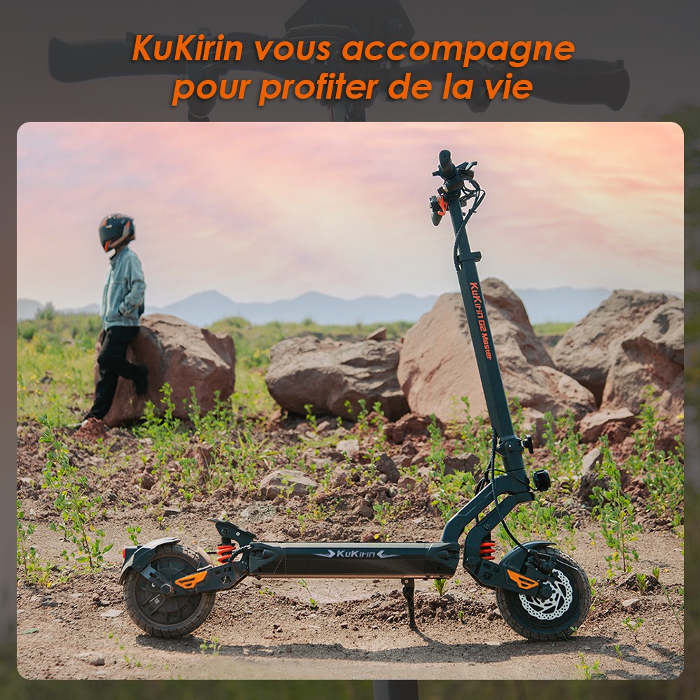 (2025 version) KuKirin G2 Master Trottinette électrique, pneus pneumatiques tout-terrain 10