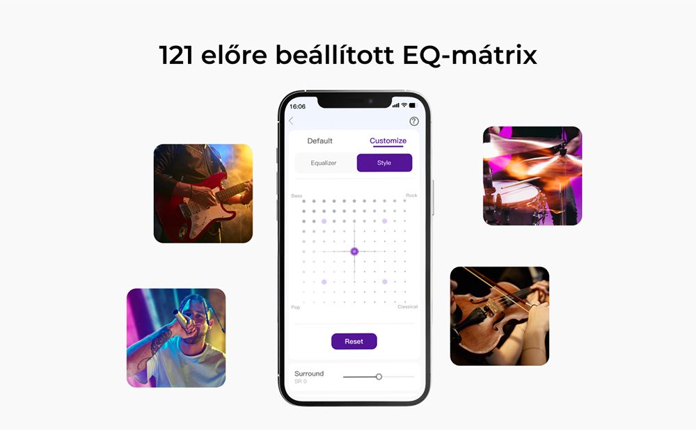 Ultimea Skywave F30 3.1.2 Soundbar, Dolby Atmos, Applikációvezérlés, 300 W csúcsteljesítmény, CEC funkció, Bluetooth 5.4, 10 sávos grafikus hangszínszabályzó beállítások, 121 előre beállított EQ mátrix
