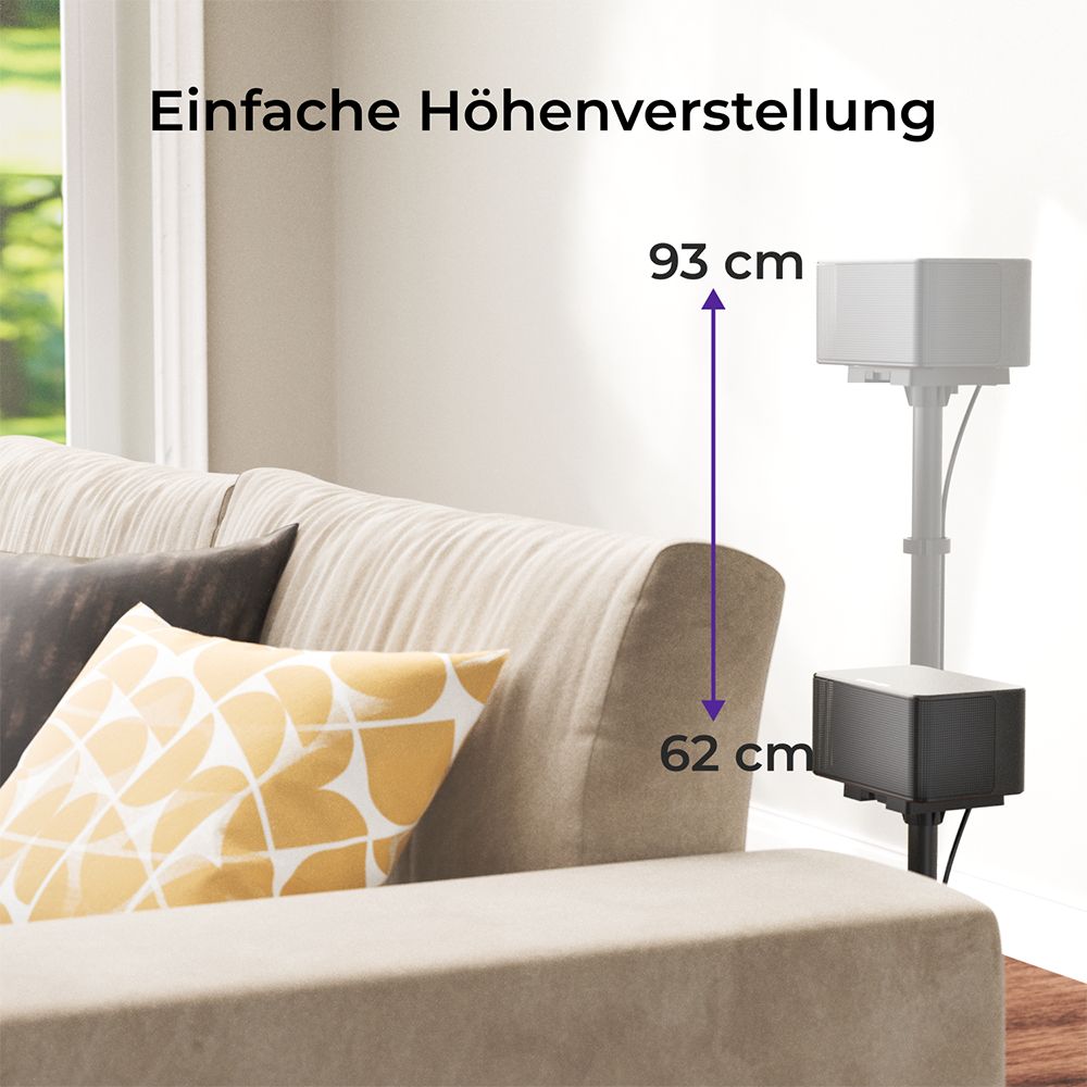 Ultimea Steady 310 Lautsprecherständer, kompatibel mit der Poseidon- und Aura-Serie