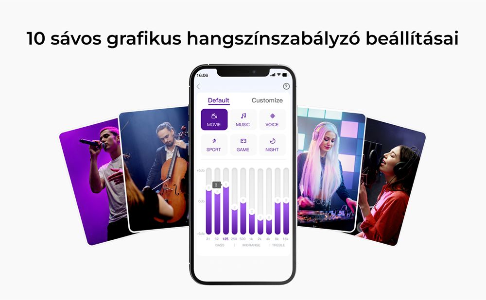 Ultimea Skywave F30 3.1.2 Soundbar, Dolby Atmos, Applikációvezérlés, 300 W csúcsteljesítmény, CEC funkció, Bluetooth 5.4, 10 sávos grafikus hangszínszabályzó beállítások, 121 előre beállított EQ mátrix