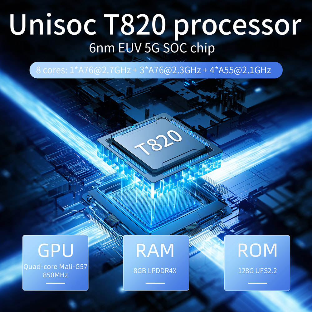 Refurbished ANBERNIC RG 406H Game Console, Android 13, 4-inch 960*720 IPS Screen, Unisoc T820 Processor 8 Cores, 8GB LPDDR4X RAM 128GB UFS2.2 Storage, 256GB TF Card 9000+ Games, 3D Hall Joystick, Hall Trigger, 7 Hours Autonomy - Black
