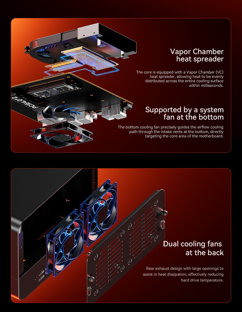 AOOSTAR WTR MAX 11 Bays NAS Mini PC Barebone (No RAM No SSD), Secondary Screen, AMD R7 Pro 8845HS 8 Cores Max 5.1GHz, HDMI+DP+USB4 Triple Display, 2*2.5G LAN, 2* INTEL X710 10G LAN, 3*USB3.2, 1*Oculink, 1*SD Card, 1*Type-C, 1*Audio - EU Plug