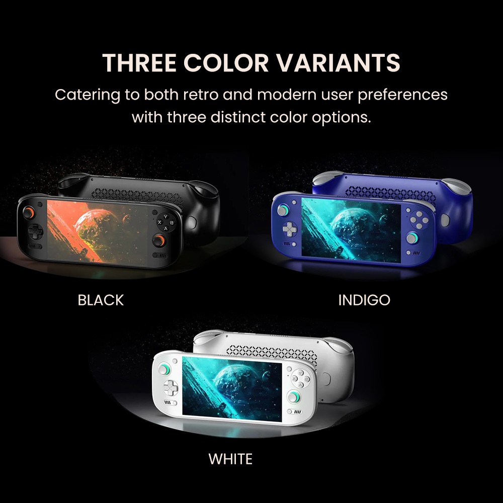 AYN Odin 2 Portal Handheld Game Console, 7 inch 1080p 120Hz OLED Touchscreen, 12GB RAM 512GB Storage, 8000mAh Battery, Android 13, WiFi 7 Bluetooth 5.3 - Indigo