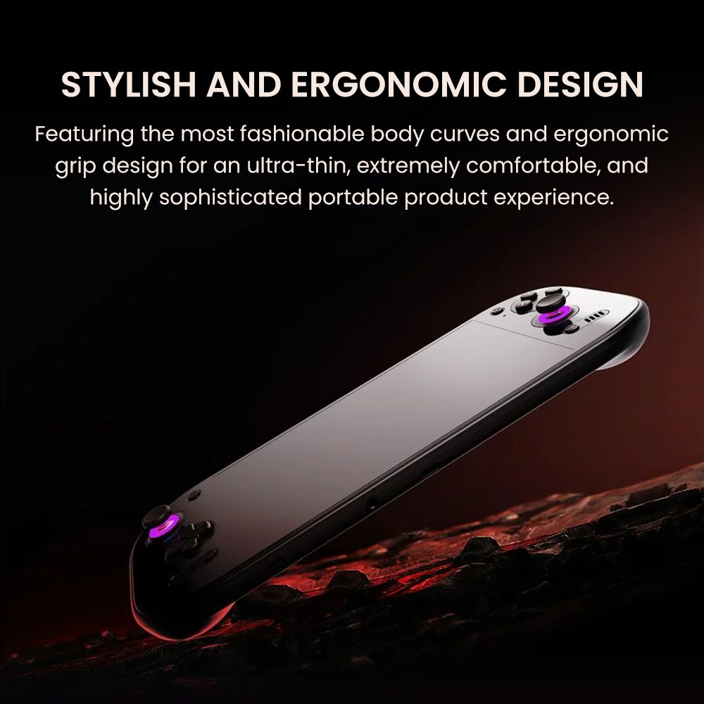 AYN Odin 2 Portal Handheld Game Console, 7 inch 1080p 120Hz OLED Touchscreen, 12GB RAM 512GB Storage, 8000mAh Battery, Android 13, WiFi 7 Bluetooth 5.3 - Indigo