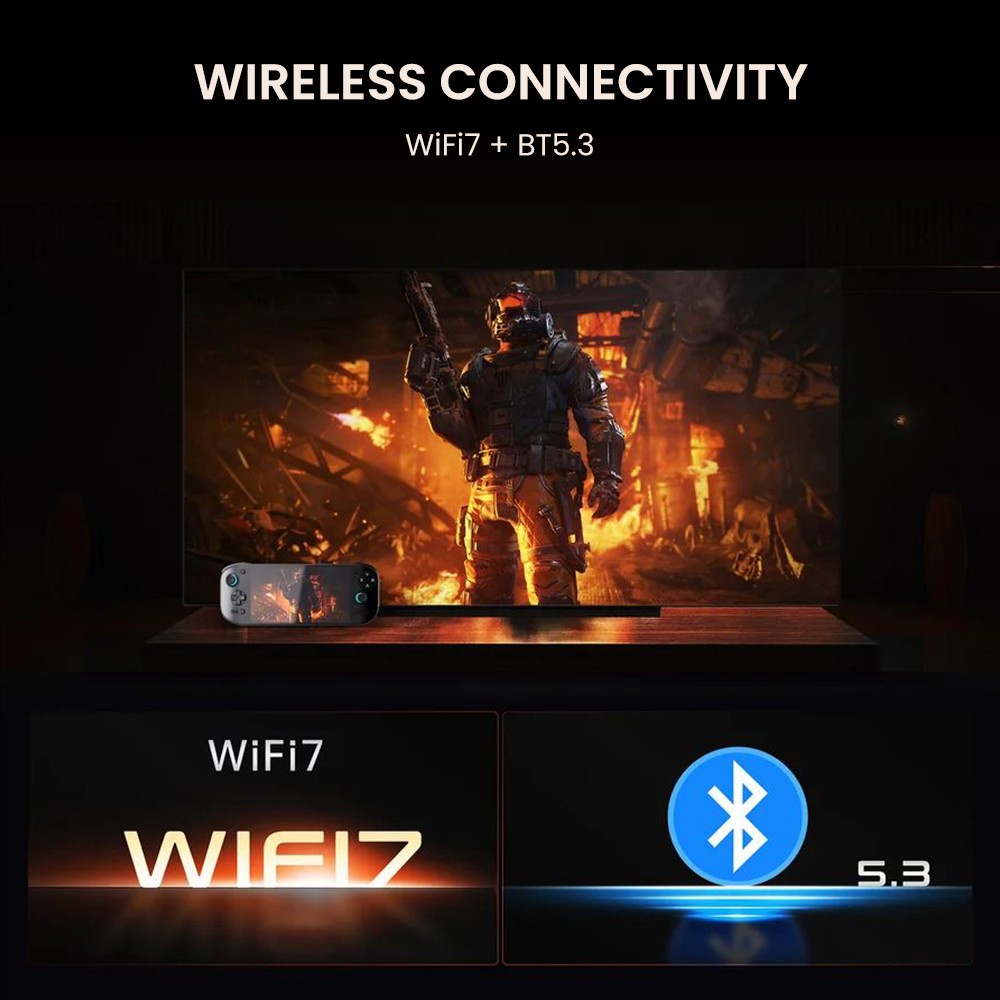 AYN Odin 2 Portal Handheld Game Console, 7 inch 1080p 120Hz OLED Touchscreen, 16GB RAM 1TB Storage, 8000mAh Battery, Android 13, WiFi 7 Bluetooth 5.3 - Black