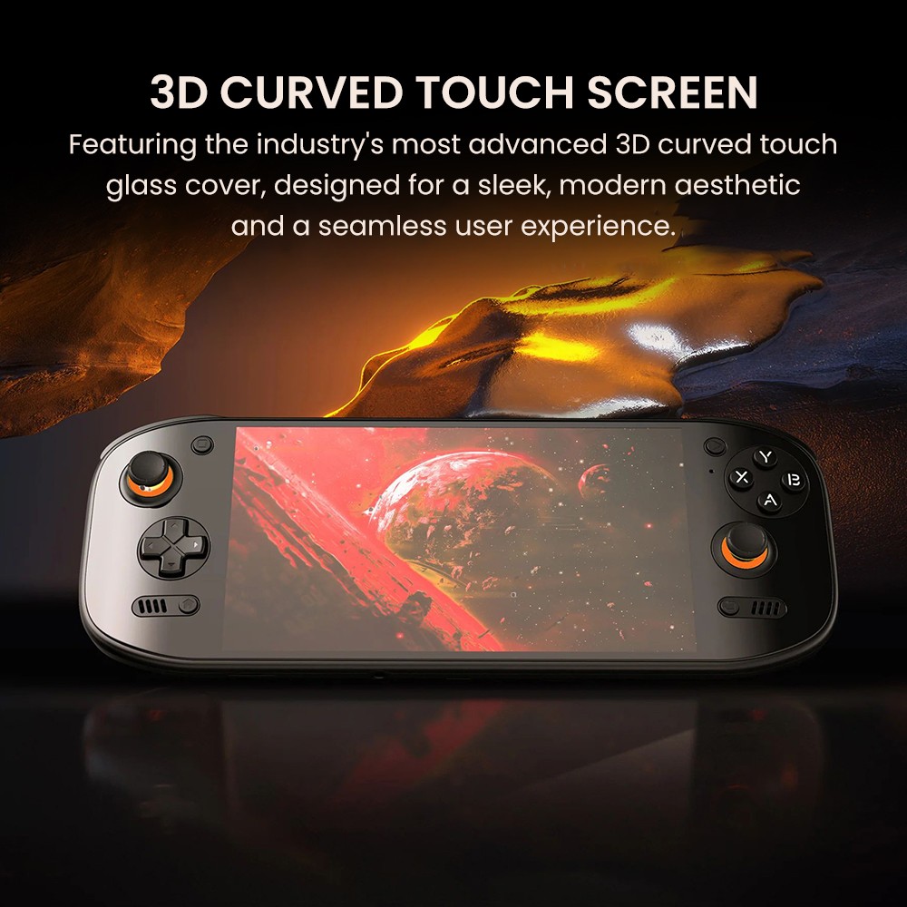 AYN Odin 2 Portal Handheld Game Console, 7 inch 1080p 120Hz OLED Touchscreen, 8GB RAM 128GB Storage, 8000mAh Battery, Android 13, WiFi 7 Bluetooth 5.3 - Black