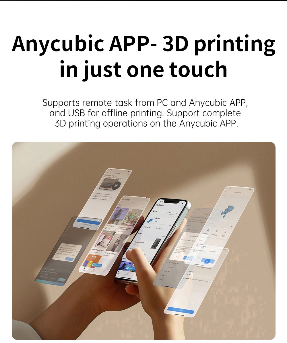 Refurbished Anycubic Photon Mono M7 Resin 3D Printer, 14K COB Source, 170mm/h Max Print Speed, 10.1inch Mono LCD, Dynamic Light-off, Leveling-free, 223*126*230mm