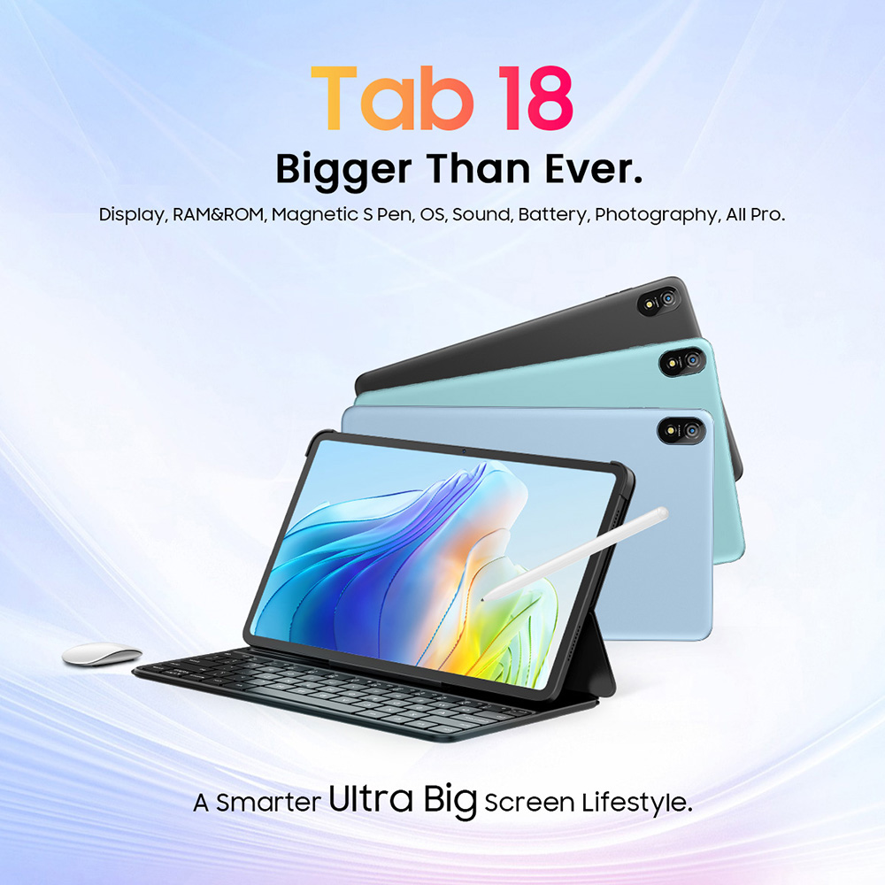 Refurbished BLACKVIEW TAB 18 4G Tablet, 1200*2000 12'' IPS Screen, MediaTek Helio G99 8 Core, Android 13, 12GB RAM 256GB ROM, 8800mAh Battery, 33W Fast Charge, Dual-band WiFi Bluetooth 5.1, 8MP+16MP Camera, GPS/Galileo/GLONASS/BDS - Grey