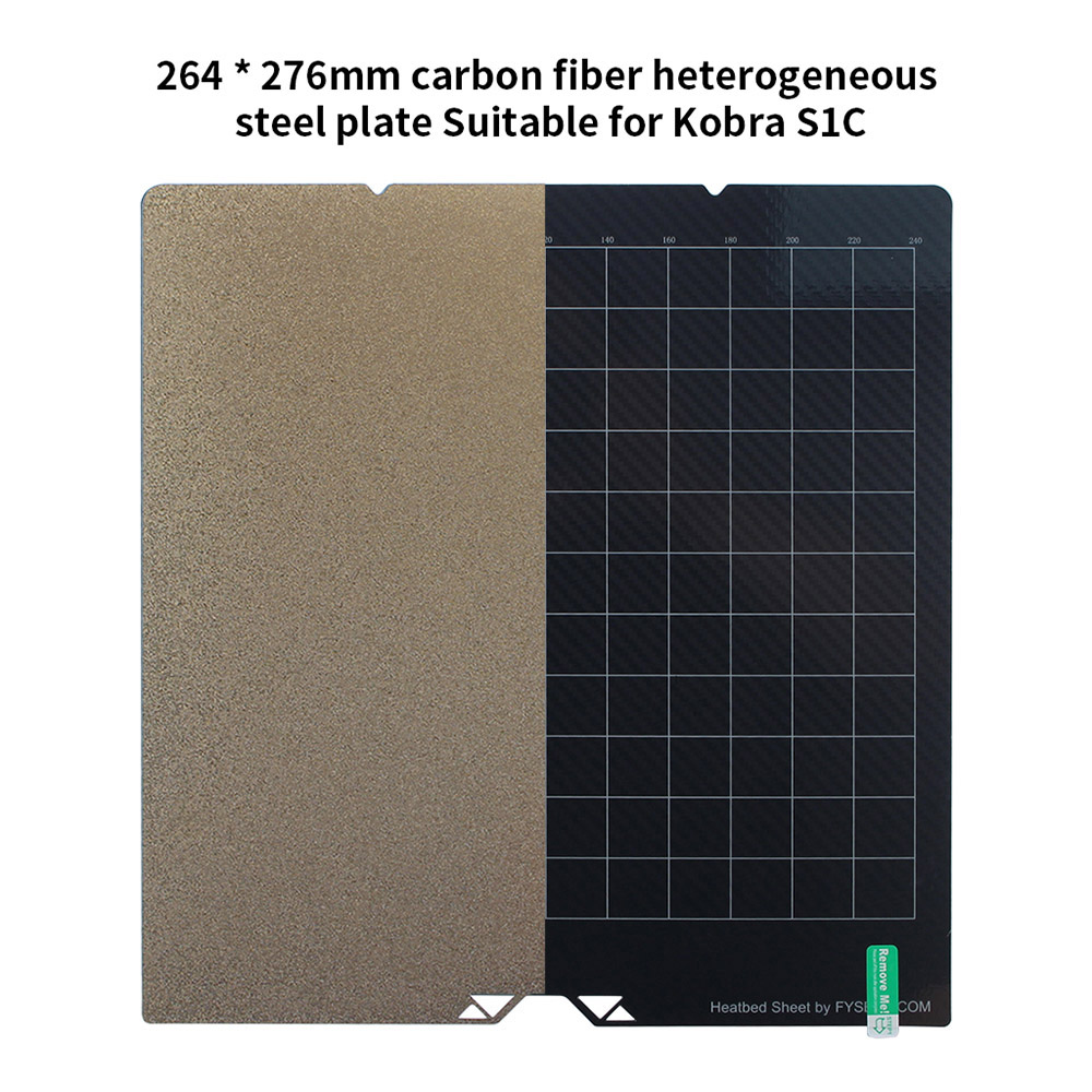 FYSETC 264*276mm Dual-sided Build Plate for Anycubic Kobra3 S1 Combo