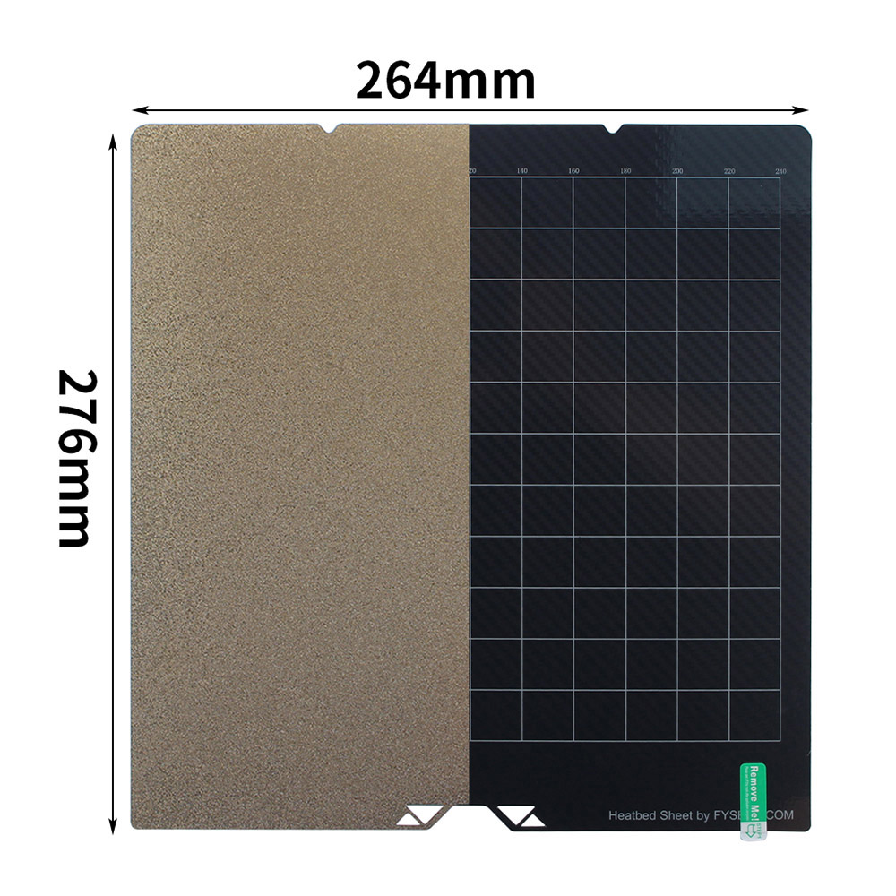 FYSETC 264*276mm Dual-sided Build Plate for Anycubic Kobra3 S1 Combo