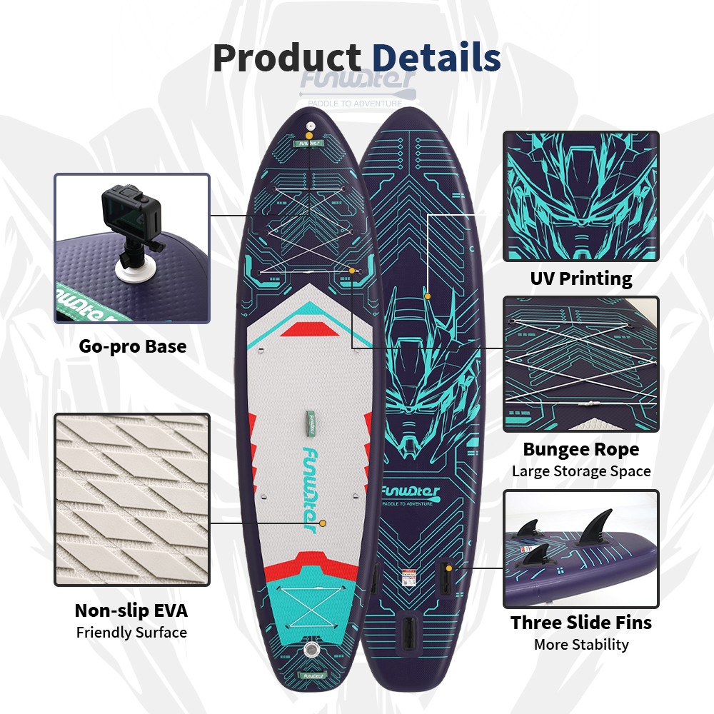 FunWater SUPFW50B Stand Up Paddle Board 350*90*15cm