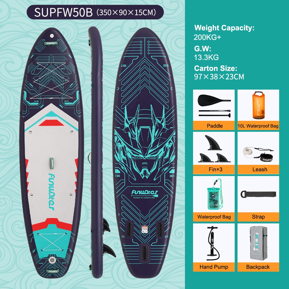 FunWater SUPFW50B Stand Up Paddle Board 350*90*15cm