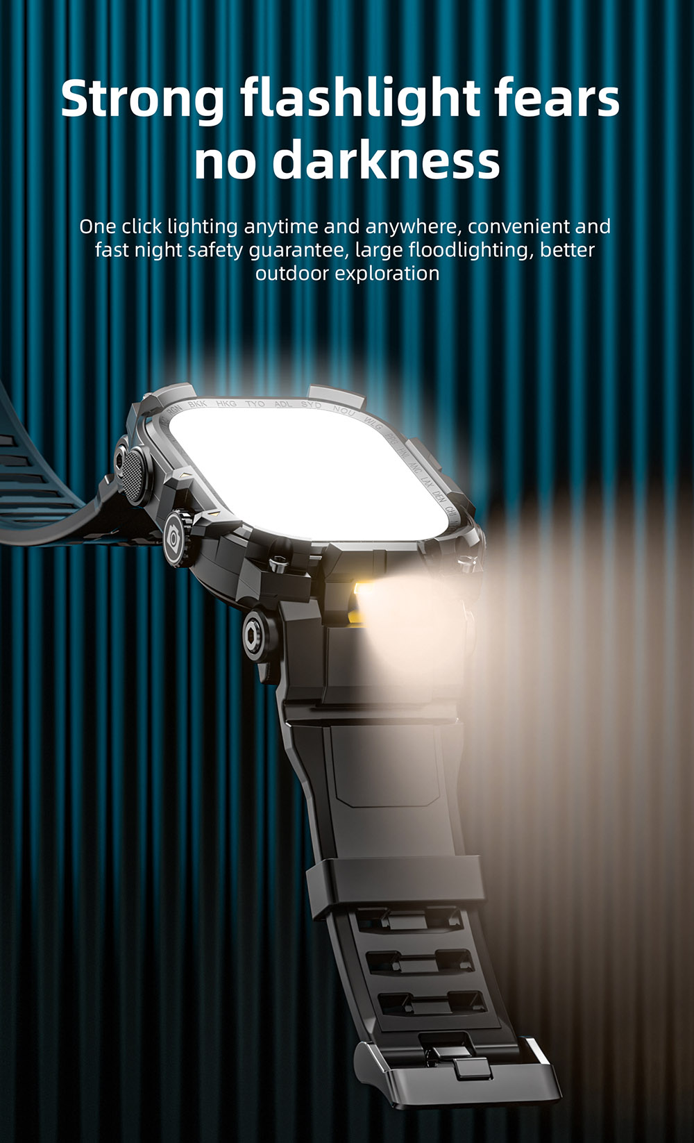 LOKMAT APPLLP 7 MAX Smartwatch, 2.06 inch AMOLED Screen, Supports 4G/5G LTE, GPS Positioning, Heart Rate Monitoring