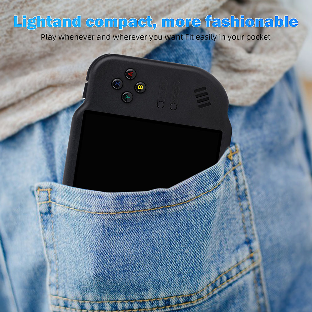 Magicx Zero 40 Retro Game Console, 4 inch IPS Touchscreen, 64GB TF Card, 30+ Emulators, 64-bit Android System, 7 Hours of Battery Life - Black