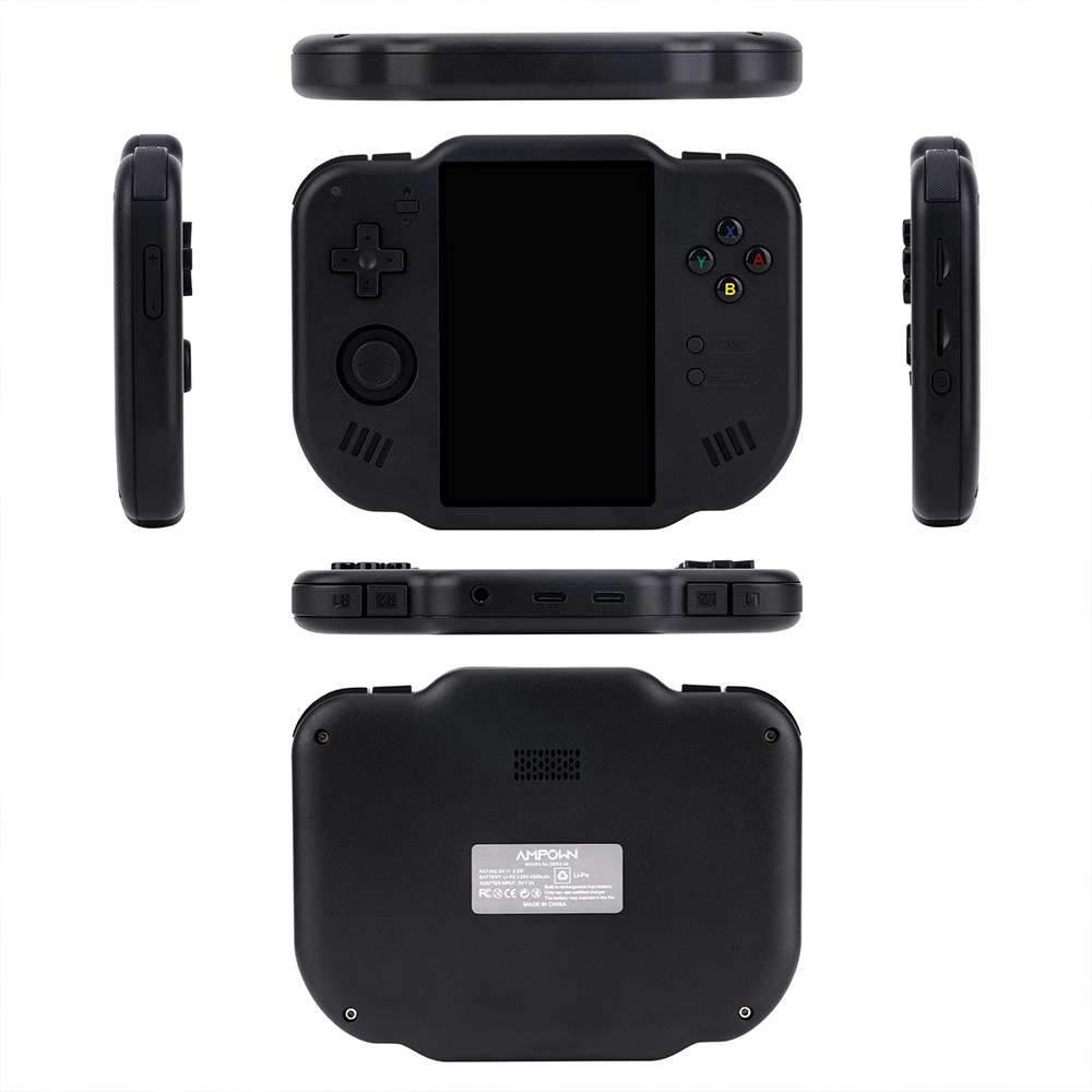 Magicx Zero 40 Retro Game Console, 4 inch IPS Touchscreen, 64GB TF Card, 30+ Emulators, 64-bit Android System, 7 Hours of Battery Life - Black